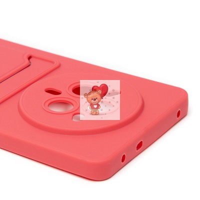 Чехол-накладка с картхолдером для Realme 14 Pro (бордовый) SC337