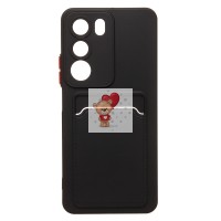 Чехол-накладка с картхолдером для Realme C71 (черный) SC337 Чехол-накладка с картхолдером для Realme C71 (черный) SC337