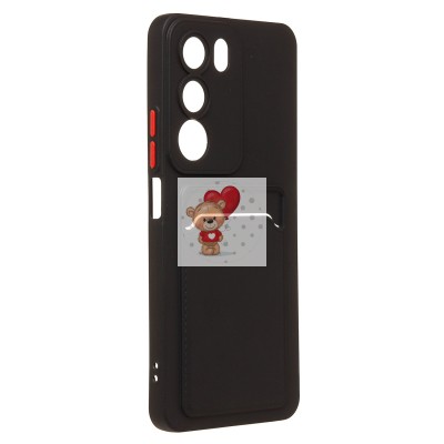 Чехол-накладка с картхолдером для Realme C71 (черный) SC337 Чехол-накладка с картхолдером для Realme C71 (черный) SC337