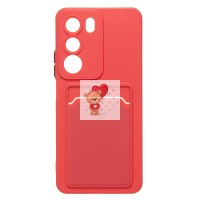 Чехол-накладка с картхолдером для Realme C71 (бордовый) SC337 Чехол-накладка с картхолдером для Realme C71 (бордовый) SC337