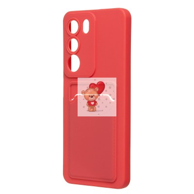 Чехол-накладка с картхолдером для Realme C71 (бордовый) SC337 Чехол-накладка с картхолдером для Realme C71 (бордовый) SC337