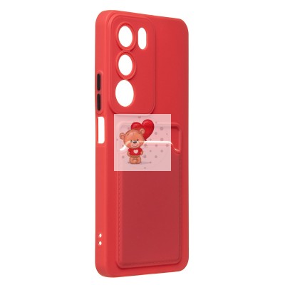 Чехол-накладка с картхолдером для Realme C71 (бордовый) SC337 Чехол-накладка с картхолдером для Realme C71 (бордовый) SC337