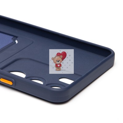 Чехол-накладка с картхолдером для Realme C71 (темно- голубой) SC337 Чехол-накладка с картхолдером для Realme C71 (темно- голубой) SC337