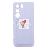 Чехол-накладка с картхолдером для Realme C71 (светло-фиолетовый) SC337 Чехол-накладка с картхолдером для Realme C71 (светло-фиолетовый) SC337