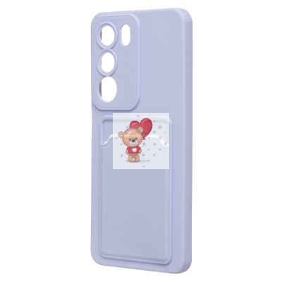 Чехол-накладка с картхолдером для Realme C71 (светло-фиолетовый) SC337 Чехол-накладка с картхолдером для Realme C71 (светло-фиолетовый) SC337