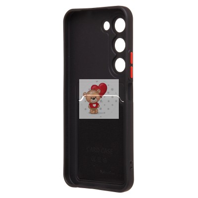 Чехол-накладка с картхолдером для Tecno Spark 40 Pro (черный) SC337