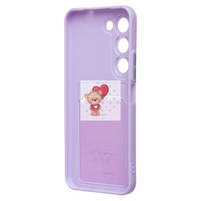 Чехол-накладка с картхолдером для Tecno Spark 40 Pro (светло-фиолетовый) SC337