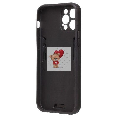 Чехол-накладка противоударный для Apple iPhone 12 Pro (черный) SGP001