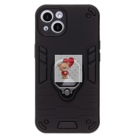 Чехол-накладка противоударный для Apple iPhone 13 (черный) SGP001