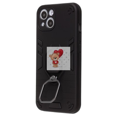 Чехол-накладка противоударный для Apple iPhone 13 (черный) SGP001