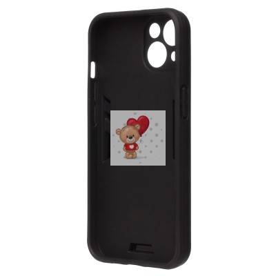 Чехол-накладка противоударный для Apple iPhone 13 (черный) SGP001