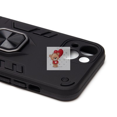 Чехол-накладка противоударный для Apple iPhone 13 (черный) SGP001