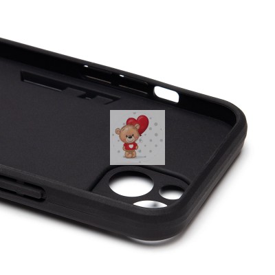 Чехол-накладка противоударный для Apple iPhone 13 (черный) SGP001