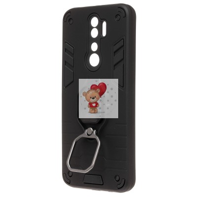 Чехол-накладка противоударный для Xiaomi mi Note 8 Pro (черный) SGP001