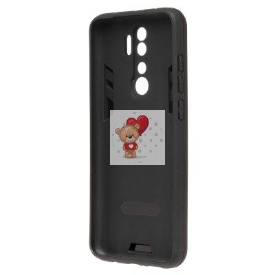 Чехол-накладка противоударный для Xiaomi mi Note 8 Pro (черный) SGP001