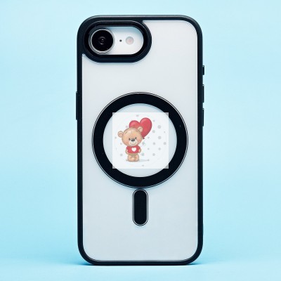 Чехол-накладка для Apple iPhone 16e (черный) SM004 SafeMag Чехол-накладка для Apple iPhone 16e (черный) SM004 SafeMag