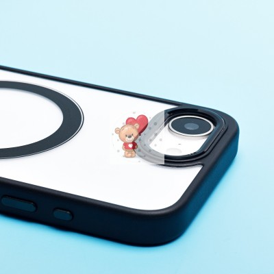 Чехол-накладка для Apple iPhone 16e (черный) SM004 SafeMag