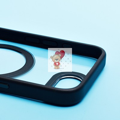 Чехол-накладка для Apple iPhone 16e (черный) SM004 SafeMag