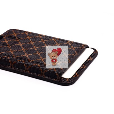 Чехол-накладка c картхолдером для Apple iPhone 11 (кофейный) SM022 SafeMag