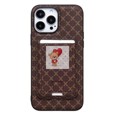 Чехол-накладка c картхолдером для Apple iPhone 13 Pro Max (кофейный) SM022 SafeMag Чехол-накладка c картхолдером для Apple iPhone 13 Pro Max (кофейный) SM022 SafeMag