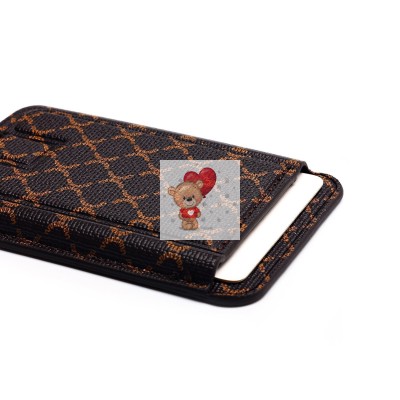 Чехол-накладка c картхолдером для Apple iPhone 13 Pro Max (кофейный) SM022 SafeMag