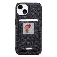 Чехол-накладка c картхолдером для Apple iPhone 14 (черный) SM022 SafeMag