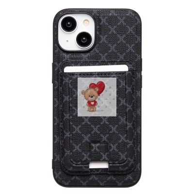 Чехол-накладка c картхолдером для Apple iPhone 14 (черный) SM022 SafeMag Чехол-накладка c картхолдером для Apple iPhone 14 (черный) SM022 SafeMag