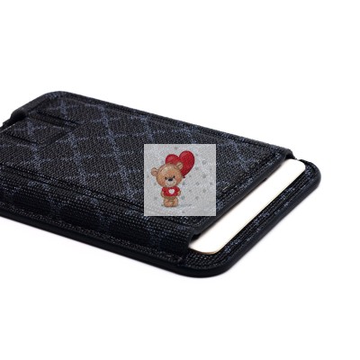 Чехол-накладка c картхолдером для Apple iPhone 15 Pro Max (черный) SM022 SafeMag