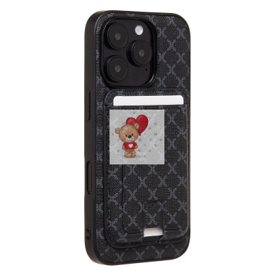 Чехол-накладка c картхолдером для Apple iPhone 16 Pro (черный) SM022 SafeMag Чехол-накладка c картхолдером для Apple iPhone 16 Pro (черный) SM022 SafeMag