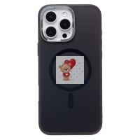 Чехол-накладка для Apple iPhone 16 Pro Max (галактический черный) SM023 SafeMag