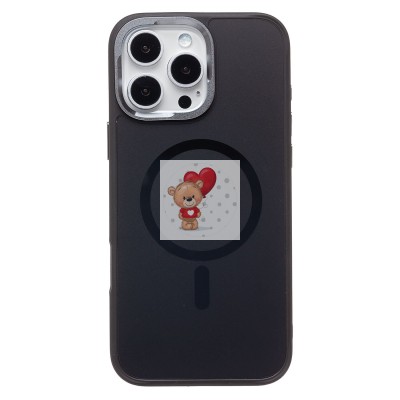 Чехол-накладка для Apple iPhone 16 Pro Max (галактический черный) SM023 SafeMag