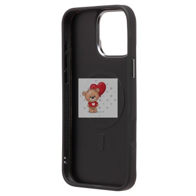 Чехол-накладка для Apple iPhone 16 Pro Max (галактический черный) SM023 SafeMag