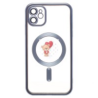 Чехол-накладка для Apple iPhone 11 (голубой) SM027 SafeMag