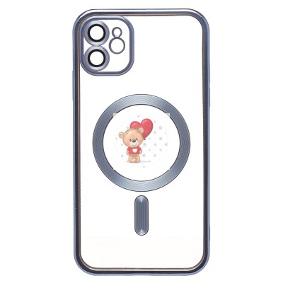 Чехол-накладка для Apple iPhone 11 (голубой) SM027 SafeMag Чехол-накладка для Apple iPhone 11 (голубой) SM027 SafeMag