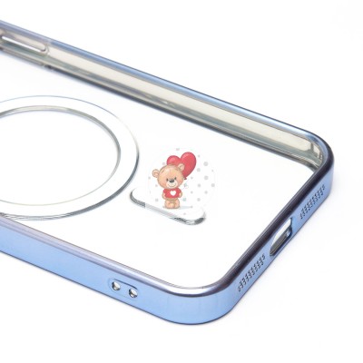 Чехол-накладка для Apple iPhone 11 (голубой) SM027 SafeMag