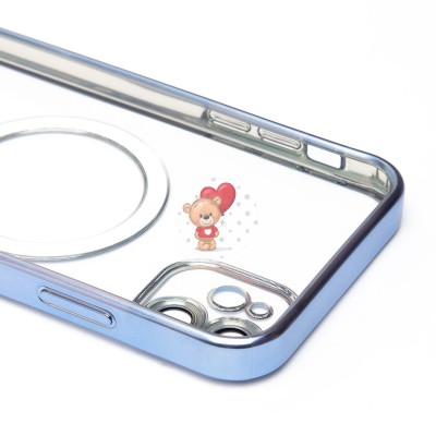 Чехол-накладка для Apple iPhone 11 (голубой) SM027 SafeMag