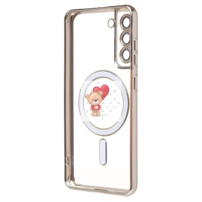 Чехол-накладка для Samsung Galaxy S21FE (серебристый) SM027 SafeMag