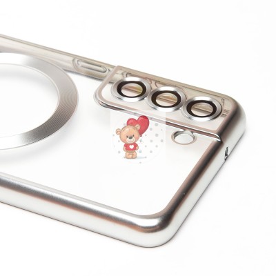 Чехол-накладка для Samsung Galaxy S21FE (серебристый) SM027 SafeMag