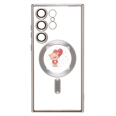 Чехол-накладка для Samsung Galaxy S23 Ultra (серебристый) SM027 SafeMag Чехол-накладка для Samsung Galaxy S23 Ultra (серебристый) SM027 SafeMag