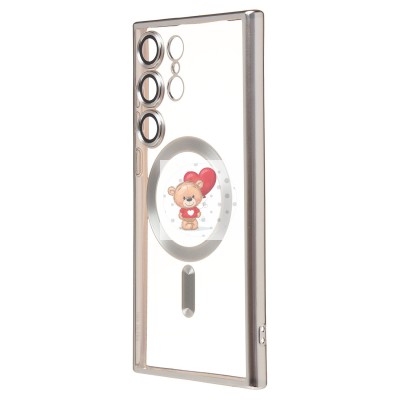 Чехол-накладка для Samsung Galaxy S23 Ultra (серебристый) SM027 SafeMag