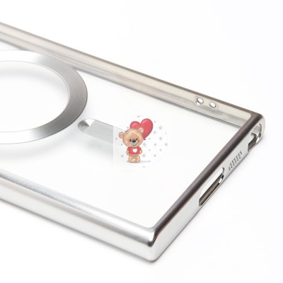 Чехол-накладка для Samsung Galaxy S23 Ultra (серебристый) SM027 SafeMag