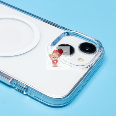 Чехол-накладка для Apple iPhone 15 (прозрачный) SM039 SafeMag