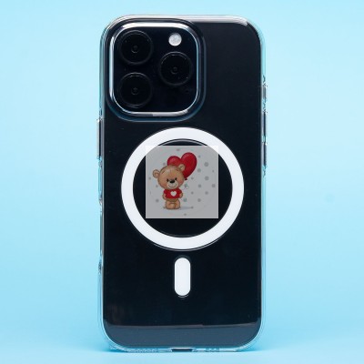 Чехол-накладка для Apple iPhone 16 Pro (прозрачный) SM039 SafeMag