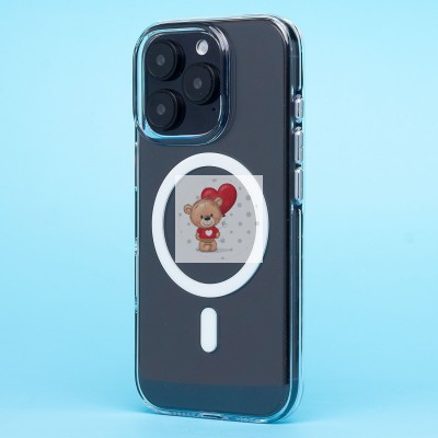 Чехол-накладка для Apple iPhone 16 Pro (прозрачный) SM039 SafeMag