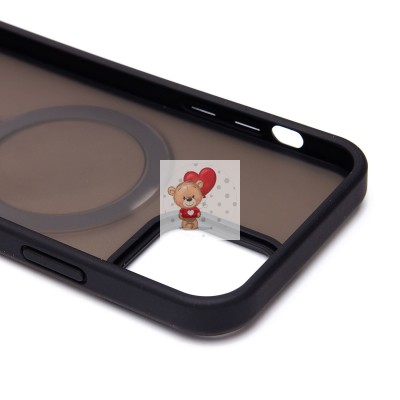 Чехол-накладка для iPhone 12 Pro (черный) - SM088 SafeMag