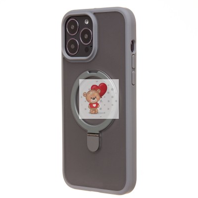 Чехол-накладка для Apple iPhone 14 Pro Max (серый) - SM088 SafeMag