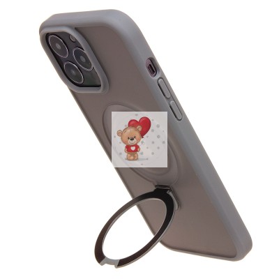 Чехол-накладка для Apple iPhone 14 Pro Max (серый) - SM088 SafeMag