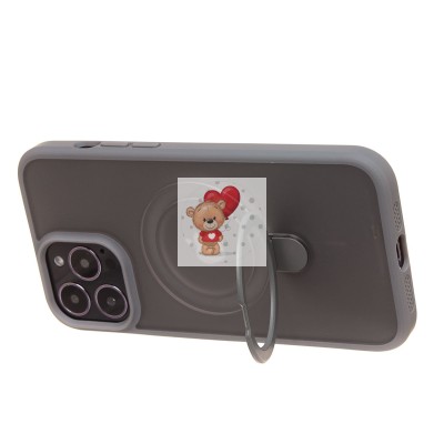 Чехол-накладка для Apple iPhone 14 Pro Max (серый) - SM088 SafeMag