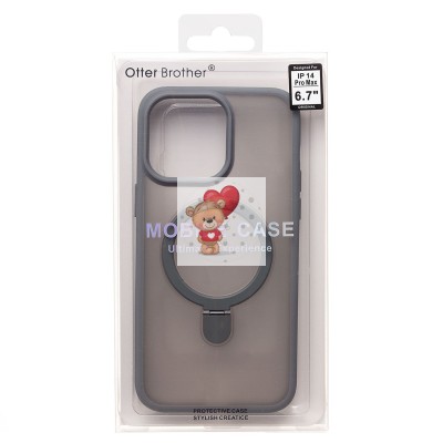 Чехол-накладка для Apple iPhone 14 Pro Max (серый) - SM088 SafeMag