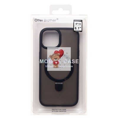 Чехол-накладка для Apple iPhone 15 (черный) SM088 SafeMag